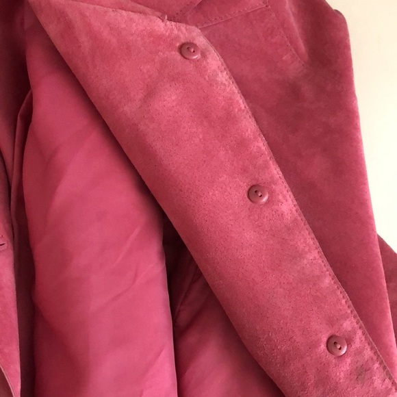 Valerie by Valerie stevens pink jacket 100%suede - Picture 8 of 14